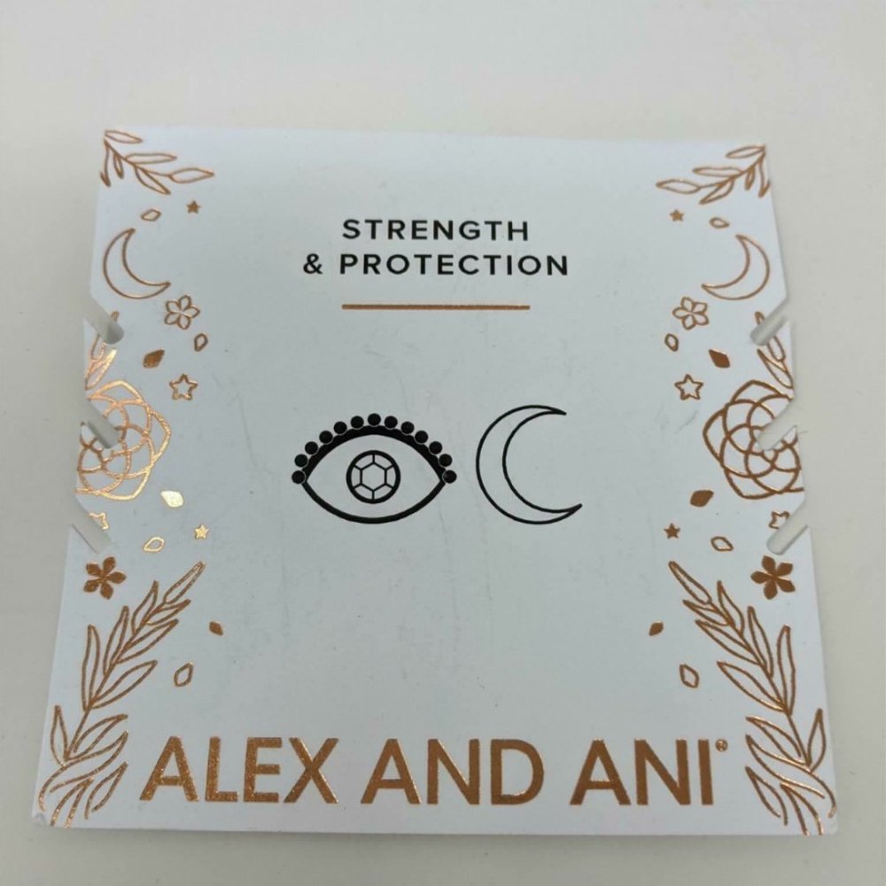 Alex & Ani Evil Eye Charm Beaded Stretch Bracelets, Women's Size 6"-7.5" -Silver - Picture 2 of 6